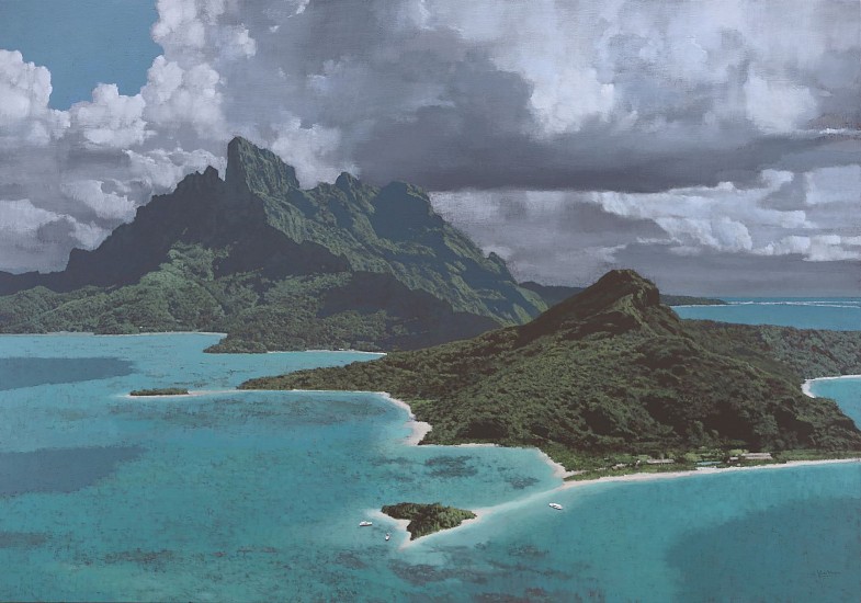 JOHN MEYER, South Seas (Bora Bora)
Mixed media on canvas