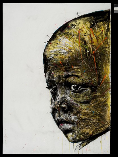 NELSON MAKAMO, Consider All Things Golden
2015, Charcoal, acrylic, pastel and ink