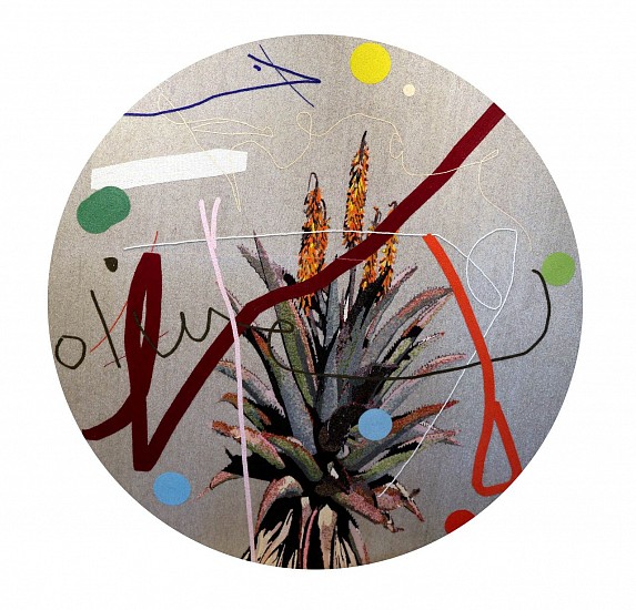 WAYNE BARKER, As Yet Untitled (Aloe II)
Glass seed beads on boards