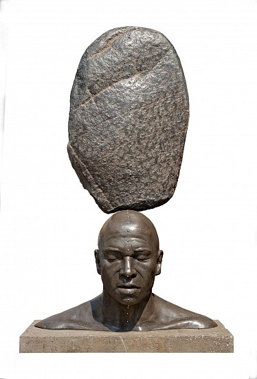 ANGUS TAYLOR, Entangled Head
Bronze and granite