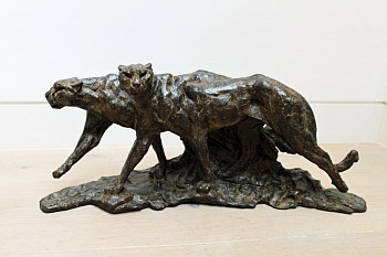 s395 stalking cheetah pair i maquette