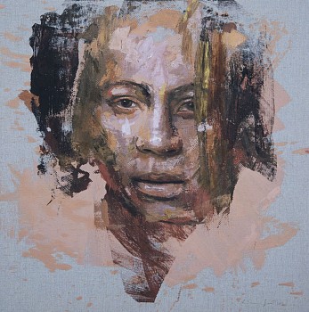 unearthed #2 2016 oil on linen 100x100cm 1