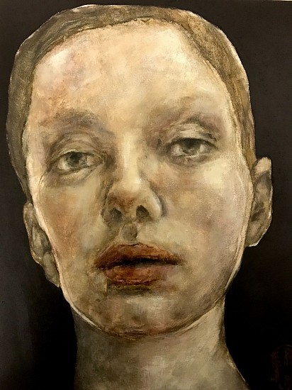 SHANY VAN DEN BERG, A face I
Oil on board