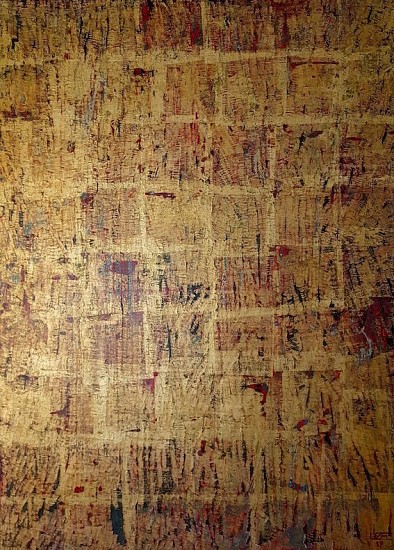 PHILIPPE UZAC, eGoli 3
OIL AND GOLD LEAF ON CANVAS