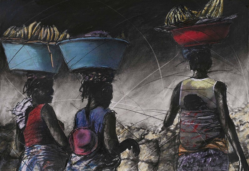 PHILLEMON HLUNGWANI, Rirhandzu ra manana ri ni matimba (The Power of a Mother's Love) III
Charcoal and pastel on paper
