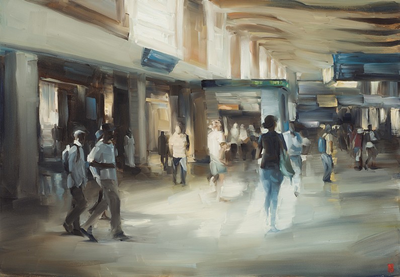 SASHA HARTSLIEF, Cape Town Station
Oil on canvas