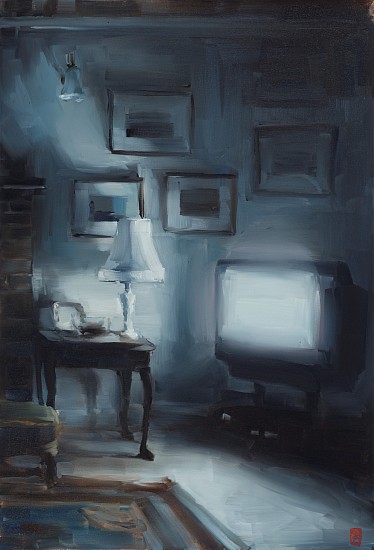 SASHA HARTSLIEF, Late Night TV
Oil on canvas