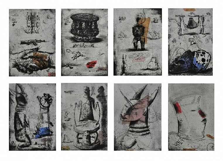 DEBORAH BELL, Ubu Series
Drypoint and Chine-collÃ©