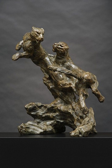 DYLAN LEWIS, S439 Playing Leopard Pair I Maquette
Bronze