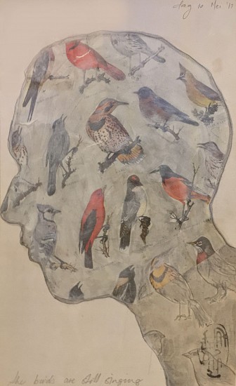 SHANY VAN DEN BERG, 10th May
Mixed media on reverse side of vintage map