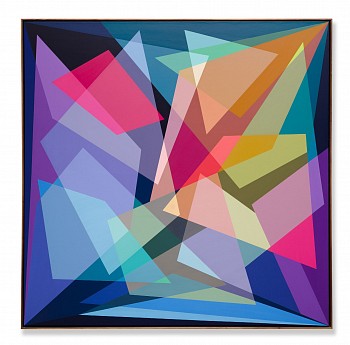 spray paint & acrylic on canvas 184cm x 184cm framed