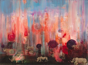 Beezy Bailey dont go gently into that good night oil on canvas 90 x 120cm