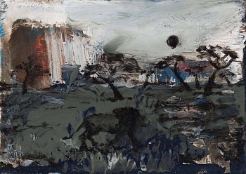 Beezy Bailey Dry Season oil on canvas 17.5 x 13cm