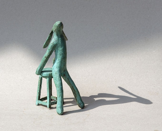 GUY DU TOIT, Small Hare on a Stool I
Bronze