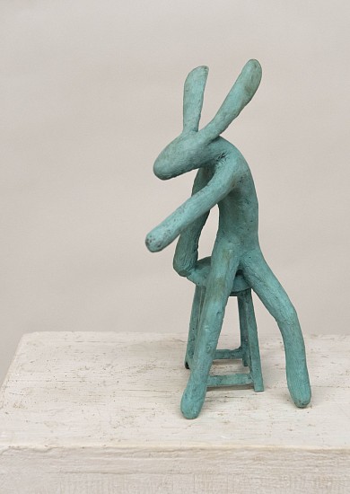 GUY DU TOIT, Small Hare on a Stool IV
Bronze