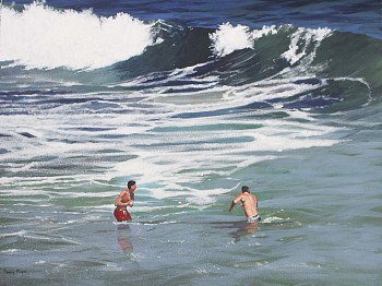 Denby Meyer Into the Waves Acrylic on canvas 63 x 83 cm