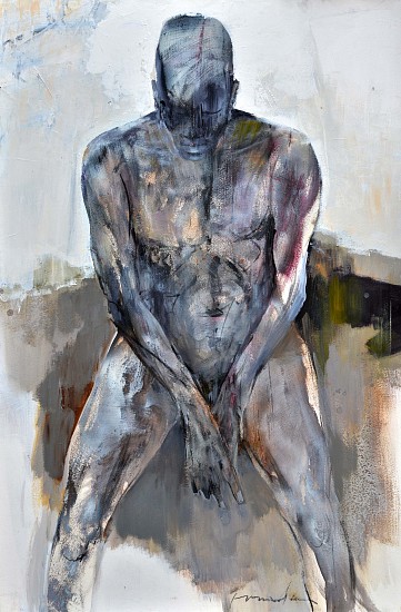 FRANTA, Homme Assis Pensif
Acrylic on canvas