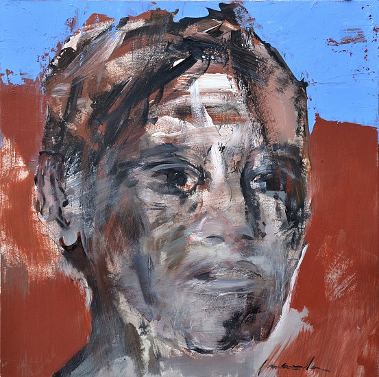 FRANTA, Portrait de Femme Touareg
Acrylic and oil on canvas