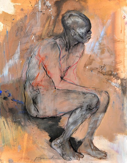 FRANTA, Homme Rose
Mixed media on paper