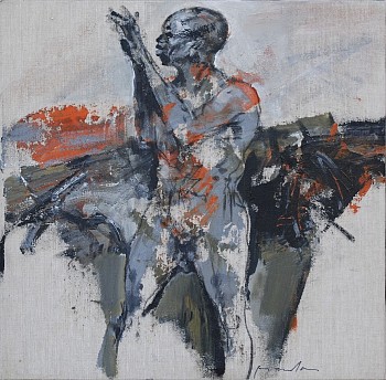 Franta Le Siffleur acrylic on linen 60 x 60cm quality