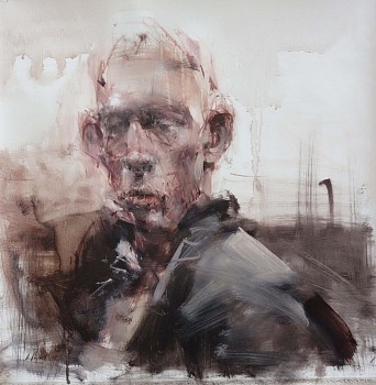 2 AP 08 18, Ritratto II, 2018, olio su tela, cm 44 x 40