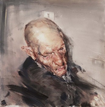 3 AP 09 18, RItratto III, 2018, olio su tela, cm 44 x 40