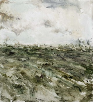 AP 32 17, Orizzonte 2, 2017, olio su tela, cm 80x75