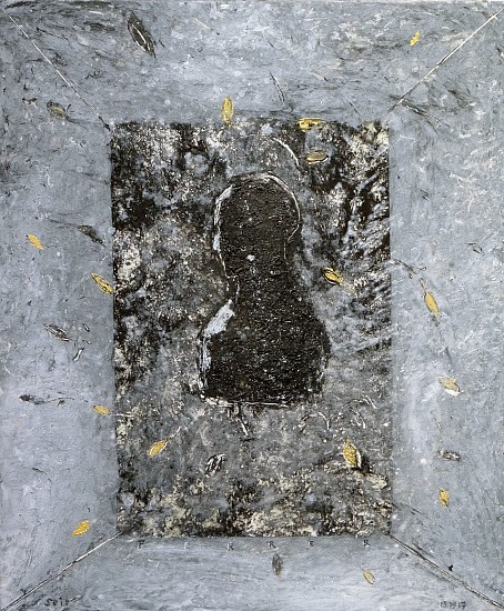 GUY FERRER, Soir
Mixed media and goldleaf on canvas