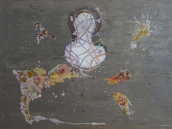 INSULAIRE 2018 130X97cm mixed media and oil on canvas crop