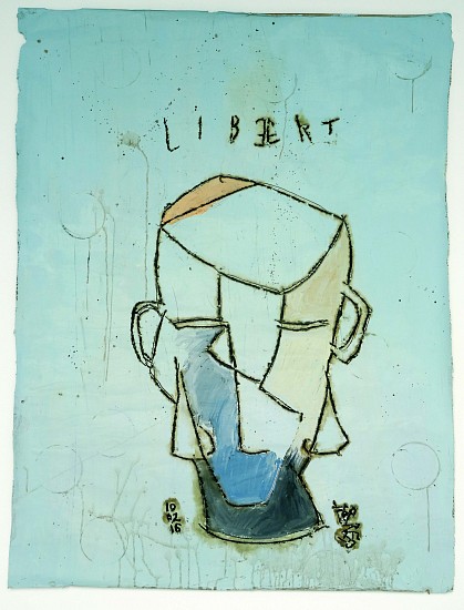 GUY FERRER, Liberte
Mixed media on paper