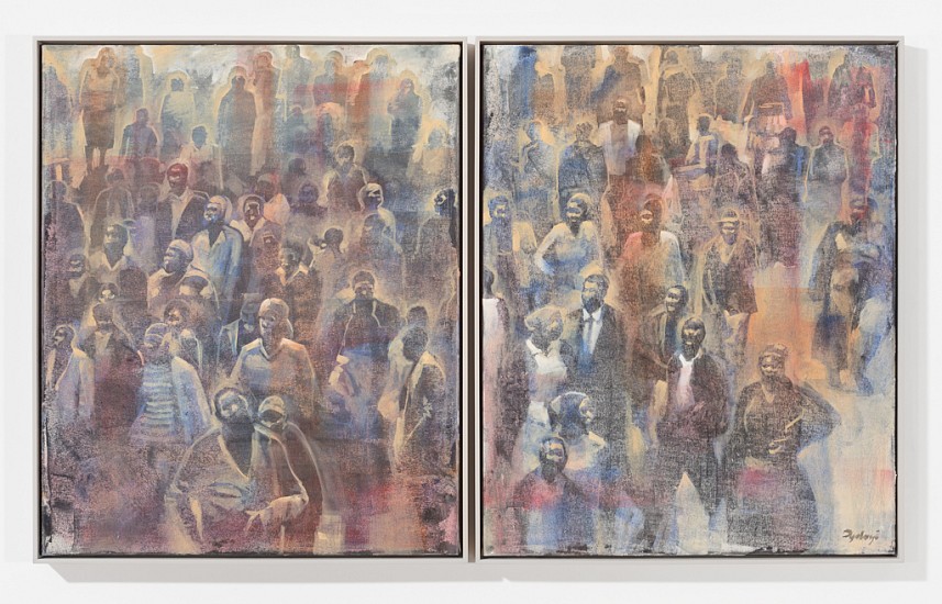 RICKY DYALOYI, The Multitude (diptych)
Oil on canvas