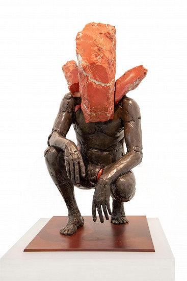 ANGUS TAYLOR, Sit Maquette
Bronze and red jasper