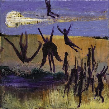 Beezy Bailey, Whoop di doo, oil on canvas, 20 x 20 cm