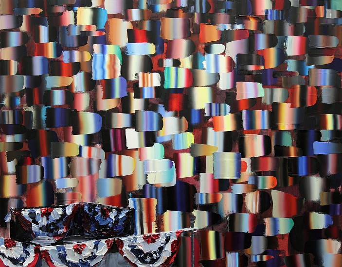 NIGEL MULLINS, Crowd
Oil on canvas