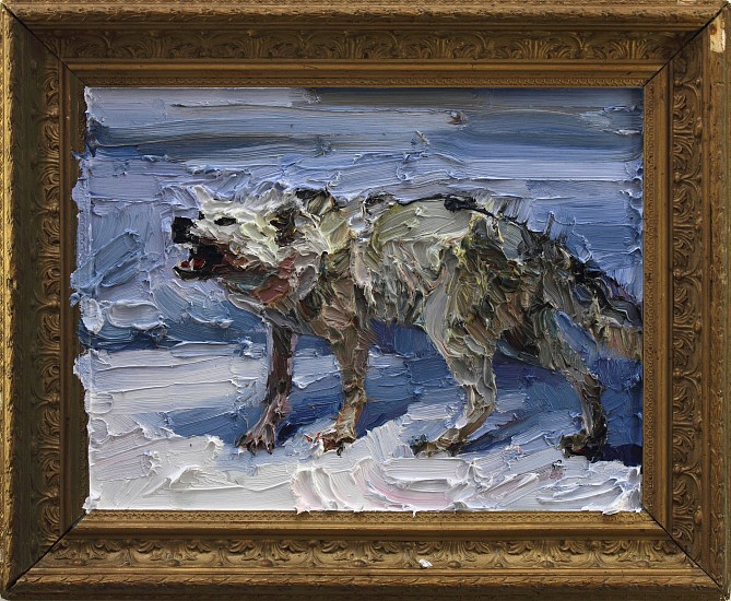NIGEL MULLINS, Wolf
Oil on Supawood & Frame