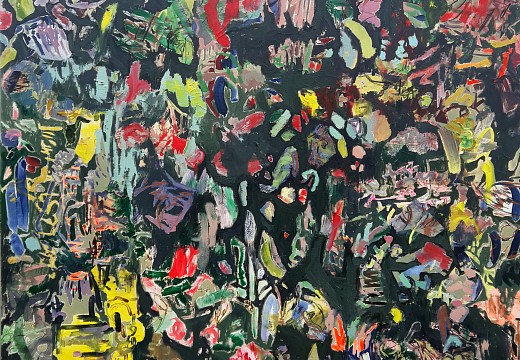 Emalie Bingham Find the End of your Rainbow 152.5 x 152.5 cm mixed media on canvas