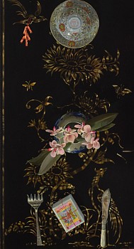 Murmuration of Dissent I, oil on linen, 75 x 40 cm