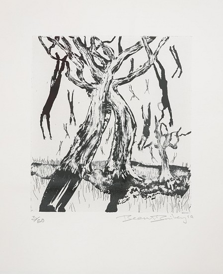 BEEZY BAILEY, Falling from the Tree
Copperplate Etching