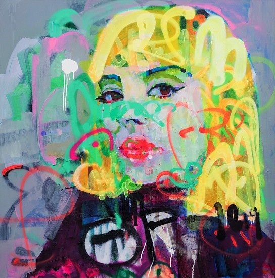 KILMANY-JO LIVERSAGE, SALOME919
Acrylic and spray paint on canvas