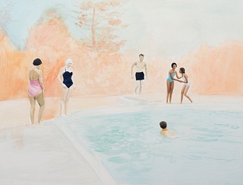 small KIRSTEN BEETS. Heartbreak Summer, 2019. Oil on linen. 665 x 865mm. Framed