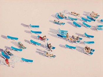 SMALL KIRSTEN BEETS. In Broad Daylight, 2018. Oil on paper. 365 x 465mm. Framed