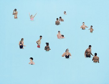 SMALL KIRSTEN BEETS. Wave, 2019. Oil on board. 1105 x 1425mm. Framed