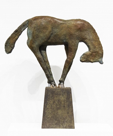 CHONAT GETZ, Balancing on a Frustum
Bronze and mild steel