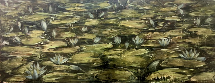 SHANY VAN DEN BERG, Lily Pond II
Oil on board