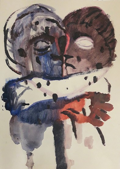 NIGEL MULLINS, Painting from Le Confinement #1
watercolour, goache and acrylic on paper