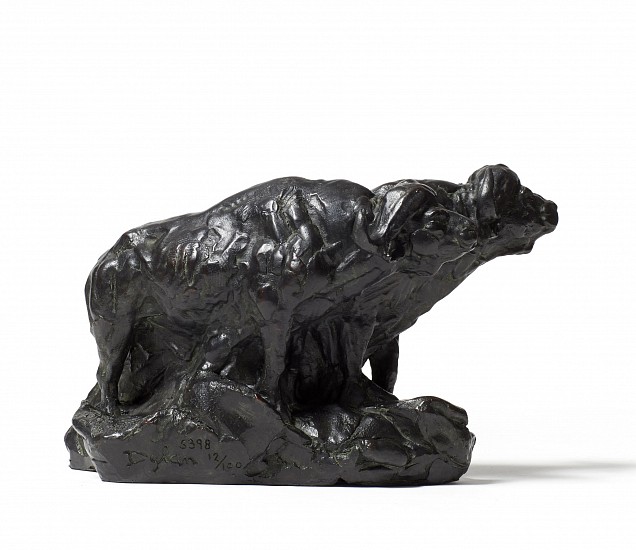 DYLAN LEWIS, S398 Buffalo Bull Pair (Miniature)
Bronze