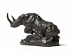 S400 Charging Black Rhinoceros Miniature