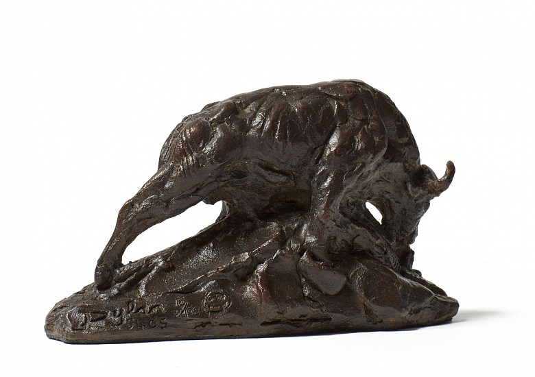 DYLAN LEWIS, S405 Charging Buffalo (Miniature)
Bronze