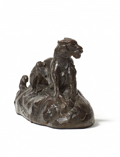 DYLAN LEWIS, S408 Surveying Leopard (Miniature)
Bronze