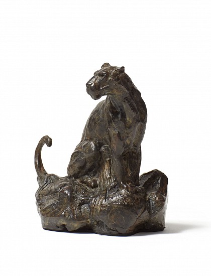 DYLAN LEWIS, S412 Sitting Leopard (Miniature)
Bronze